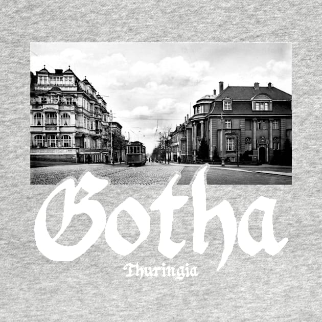 Gotha (German: [ˈɡoːtaː]) - Old Tram 1900 Retro Design by bitcam18